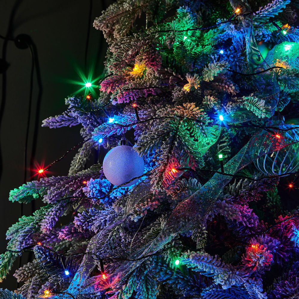 ULD-S0500-050-DGA MULTI IP20 Гирлянда светодиодная. 5м. 50 светодиодов. Разноцветный свет. Провод зеленый. ТМ Uniel