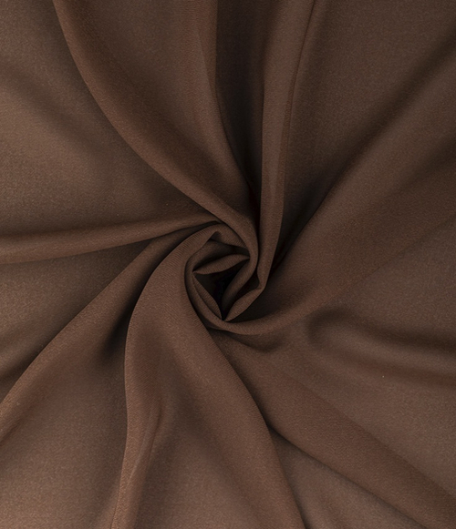 Тюль Legrand Вуаль шелк шоколад с утяжелителем