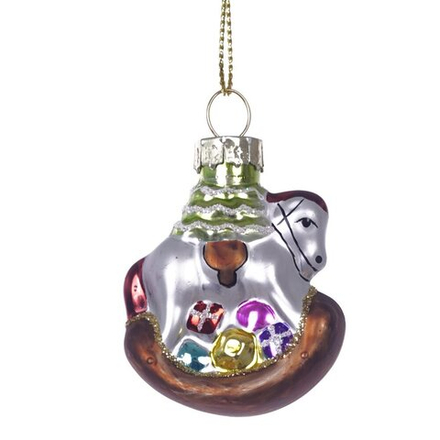 GAEM Украшение новогоднее "Лошадка-качалка", L4 W2 H6 см