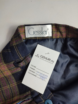 Юбка Gessler шерстяная в клетку 46 размер
