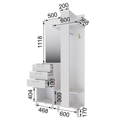 Центральная секция Толедо ТЦС-30, Белый