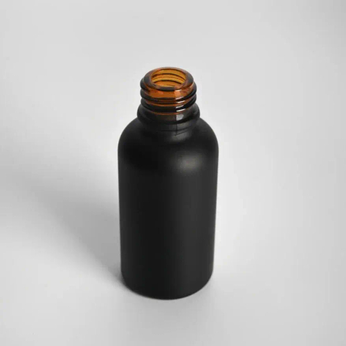 УЦЕНКА! Черный матовый стеклянный флакон 30 мл
