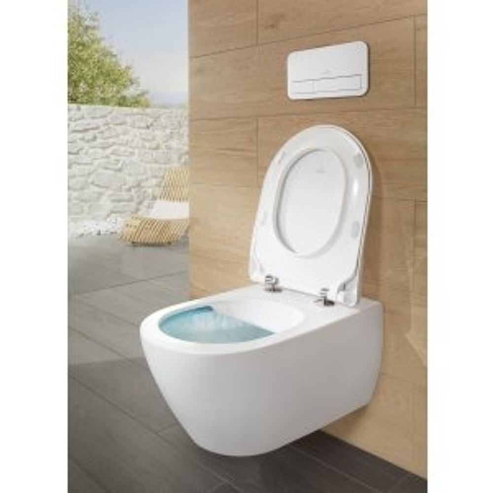 5614R001 Унитаз Subway 370х560, подвесной, DirectFlush + 9M78S101 Сиденье для унитаза, SlimSeat, Quick Release, Soft Closing