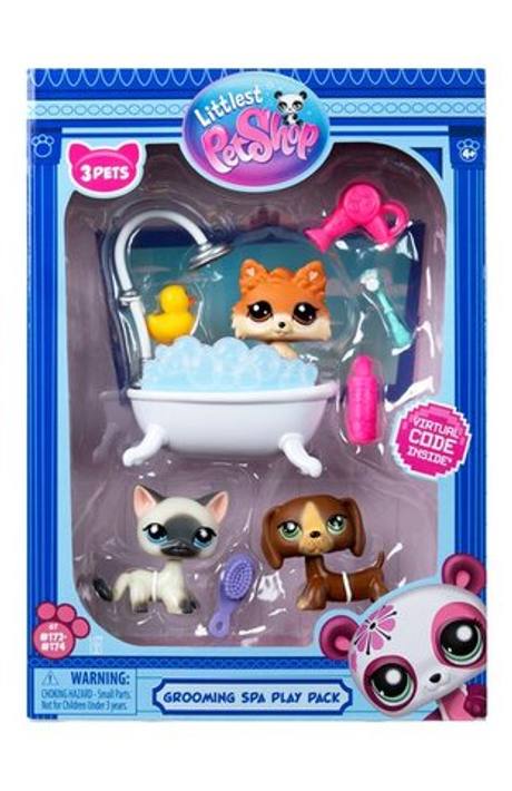 Набор Груминг спа три фигурки мини-животных с аксесс
