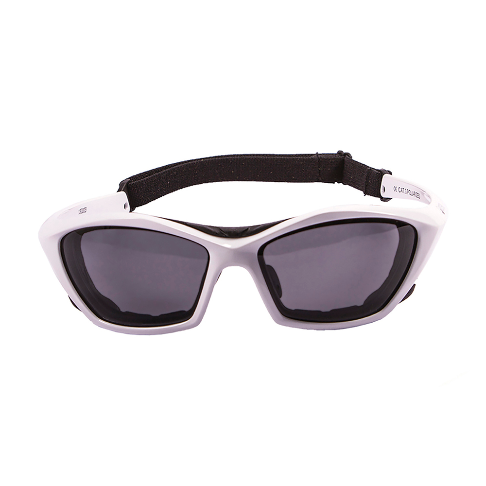 очки для серфинга Lake Garda Белые Темно-серые линзы. Вид спереди
