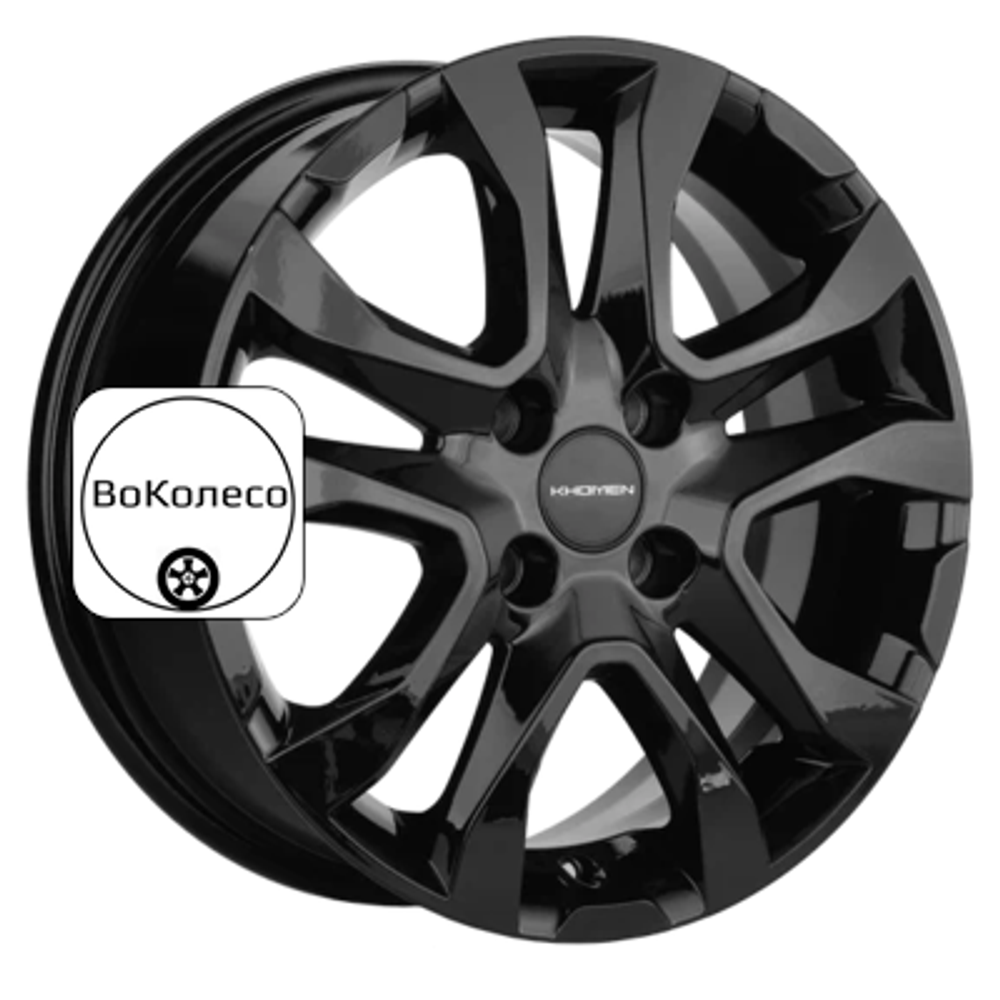 6x15/4x100 ET50 D60,1 KHW1503 (Vesta) Black Khomen Wheels