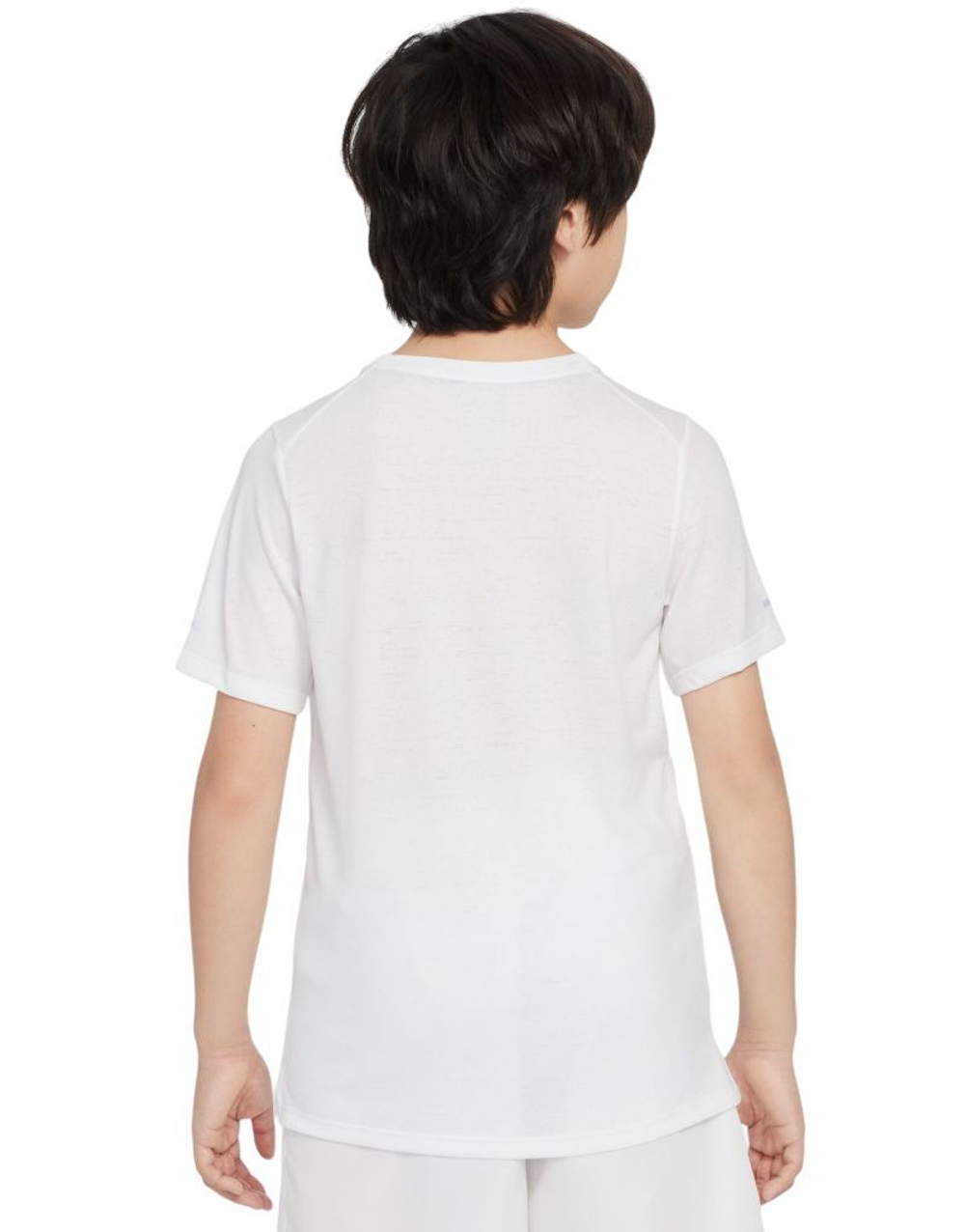 Детская теннисная футболка Nike Kids Miler Dri-Fit - white
