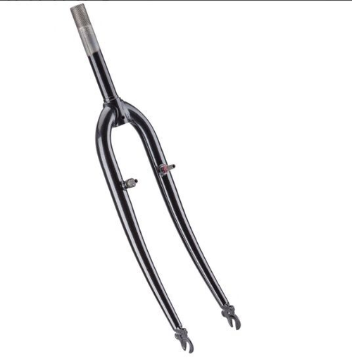 Вилка 26" 1"  жесткая резьб. V-Brake черная (Nav. 250), арт.110225