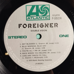 Винтажная виниловая пластинка LP Foreigner Double Vision (Japan 1978) (Obi Copy) Tramontane