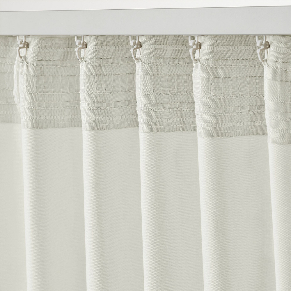 IKEA SANELA  (ИКЕА САНЕЛА)  -  Штора, 2 шт, на ленте/кремовая, 140x300 см