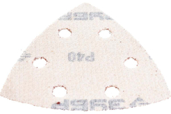 Треугольник шлифовальный универсальный 5 шт. (93х93х93 мм; Р40) "МАСТЕР" Зубр 35583-040