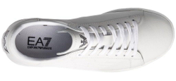 Мужские кроссовки EA7 Unisex Leather Sneaker - white