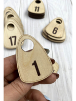 Номерки гардеробные дерево