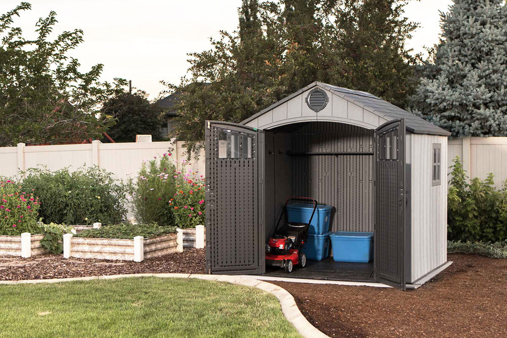 Пластиковый сарай LifeTime WoodLook 8x7,5