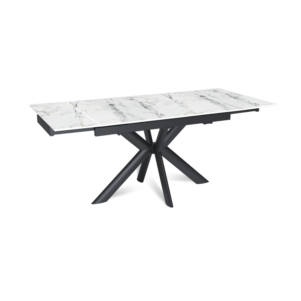 Стол раскладной Strong (120+30+30), керамика глянцевая Ice Jade