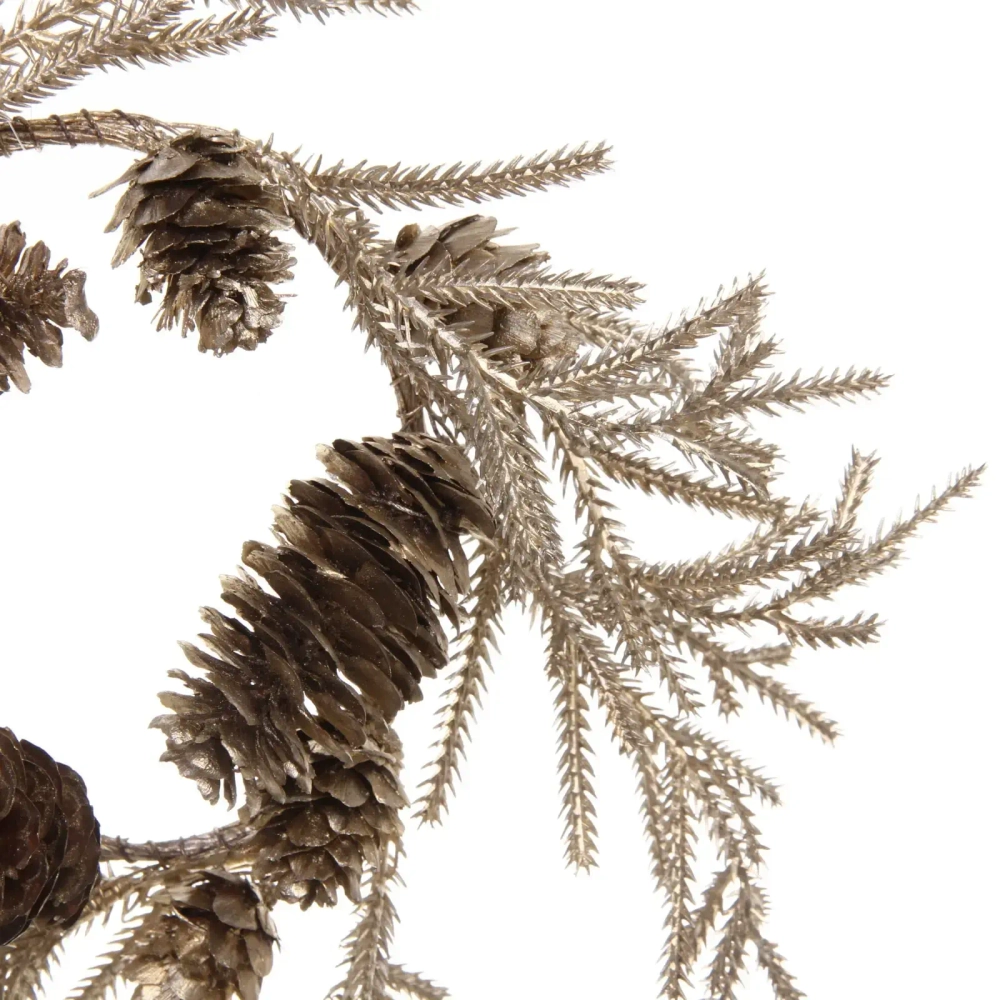 Венок хвойный новогодний «Волшебный иней» , 30 см