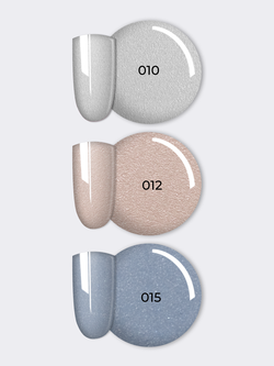 NR Solid Gel Mix Твердые гель-лаки Palette 19 (010, 012, 015), 3х5г