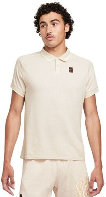 Мужское теннисное поло Nike Court Heritage Tennis - Бежевый