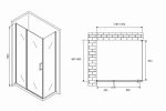 Душевой уголок Abber Sonnenstrand AG04120S-S90 120x90
