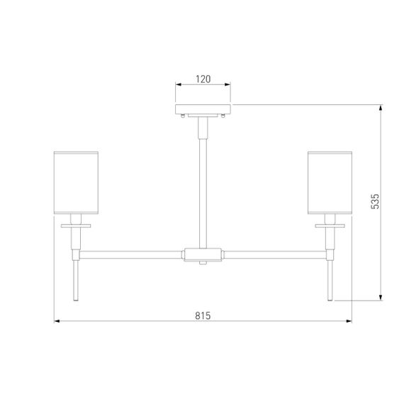 Подвесная люстра Eurosvet Brielle 60132/8 латунь