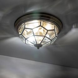 Citilux Витра-1 CL442530 Люстра потолочная витражная Бронза