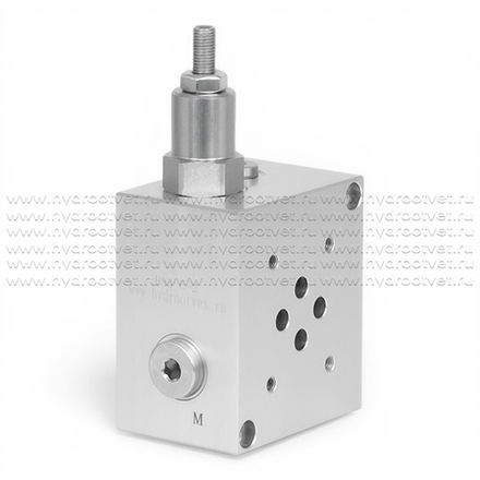 BS3-C2 - Плита монтажная под CETOP03 (DN06) с предохранительным клапаном (20-210 бар, 30 бар/оборот)