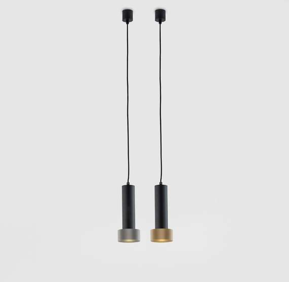 Подвесной светильник Focus черный - золотой