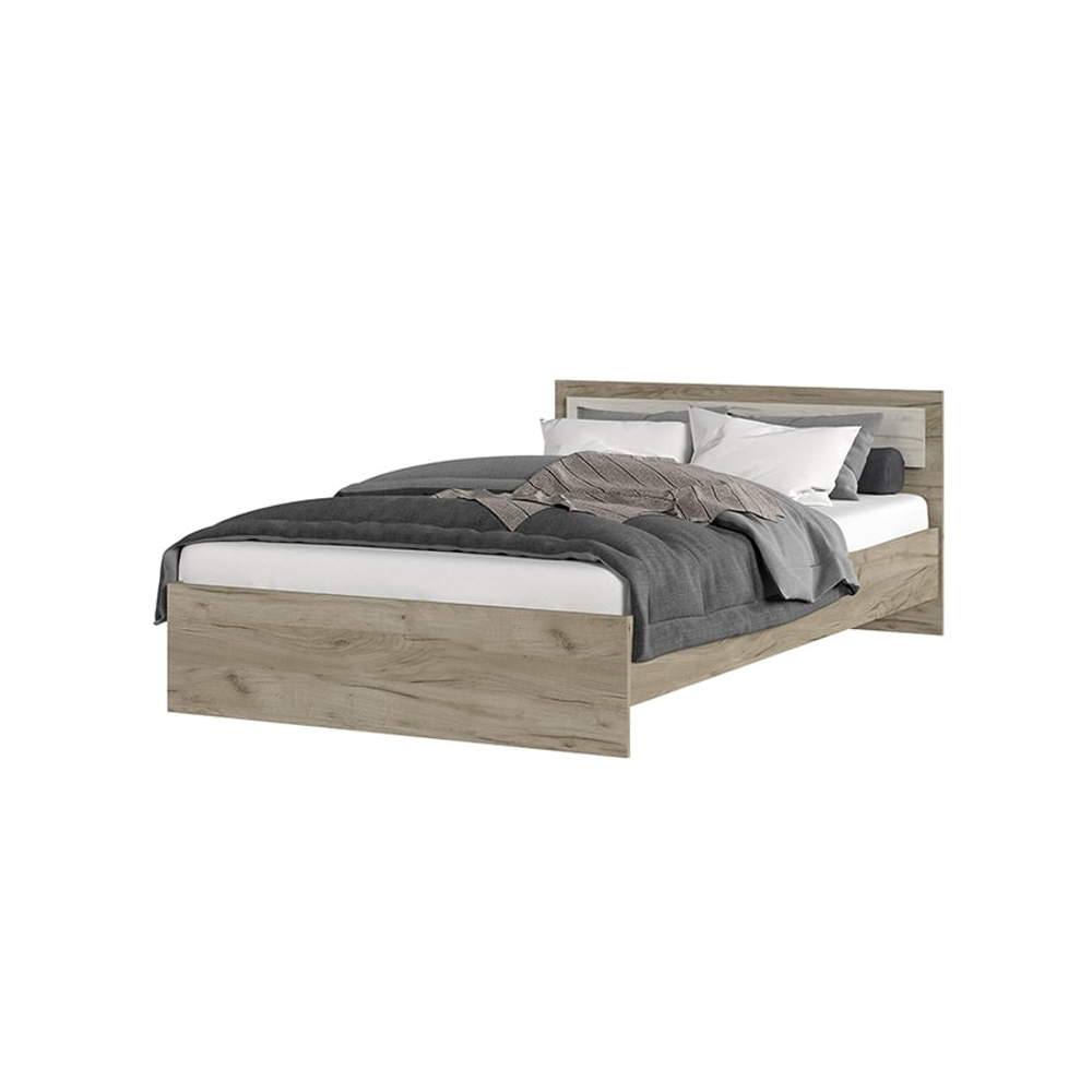 Гармония КР 609 Кровать 120 Дуб крафт серый / Дуб крафт белый