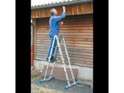 STABILO Шарнирная универсальная стремянка-трансформер, 4 х 4 пер. (123527)