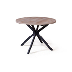 Стол круглый Vegas раздвижной (100+40) дуб эндгрейн