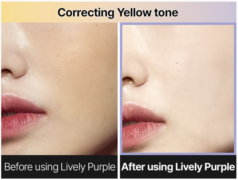 Тонирующая база под макияж TFIT Cotton Veil Makeup Base 02 Lively Purple для коррекции тусклости и жёлтого подтона, 30ml