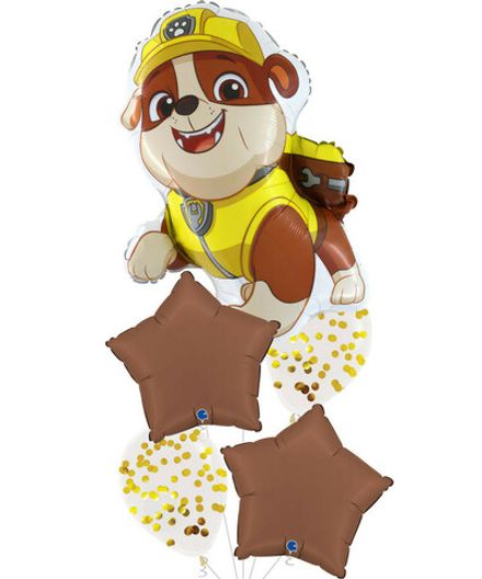 Фонтан из шаров "Звезда - Крепыш"