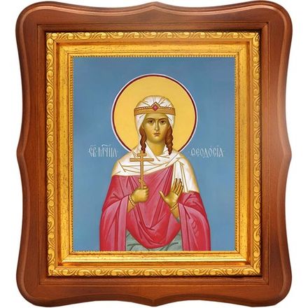 Феодосия (Феодора) Амисийская (Понтийская) святая мученица. Икона на холсте.