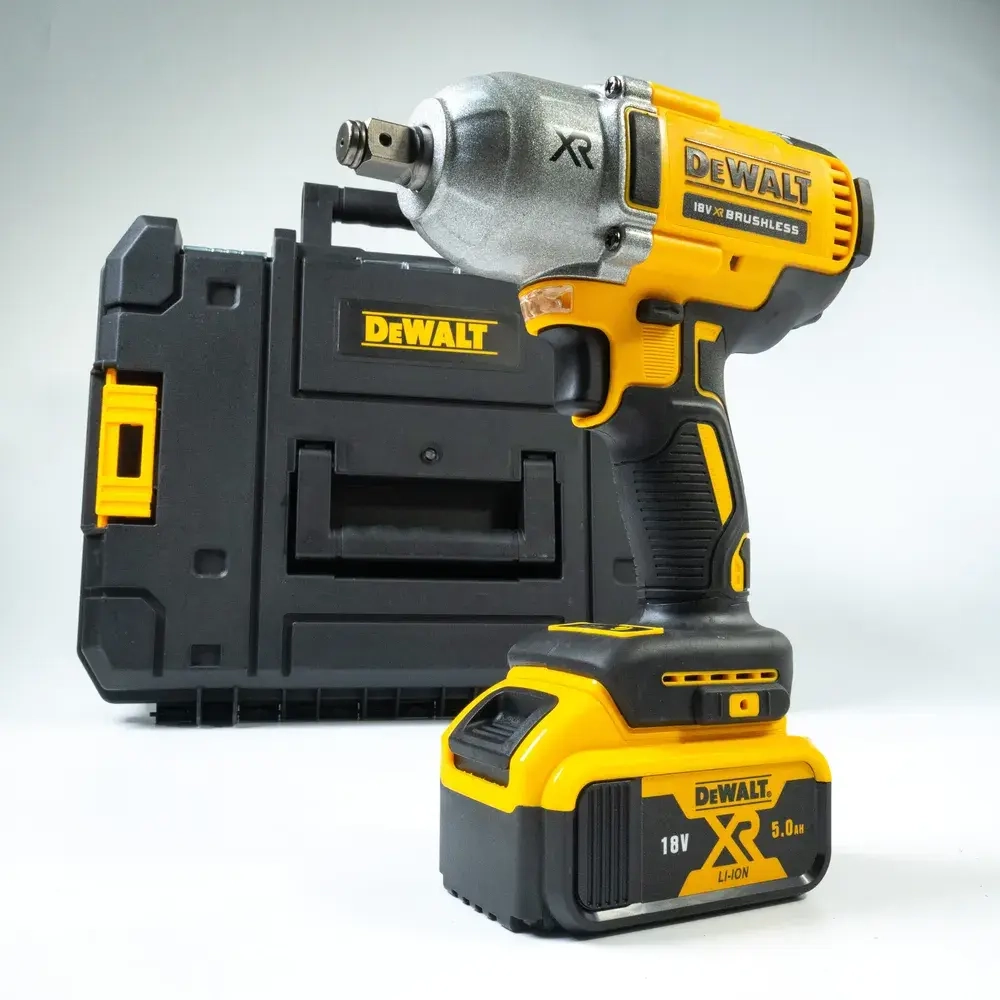 Dewalt, гайковерт аккумуляторный ударный, DCF894, от аккумулятора, 18 В, 600 Нм, 2 акб