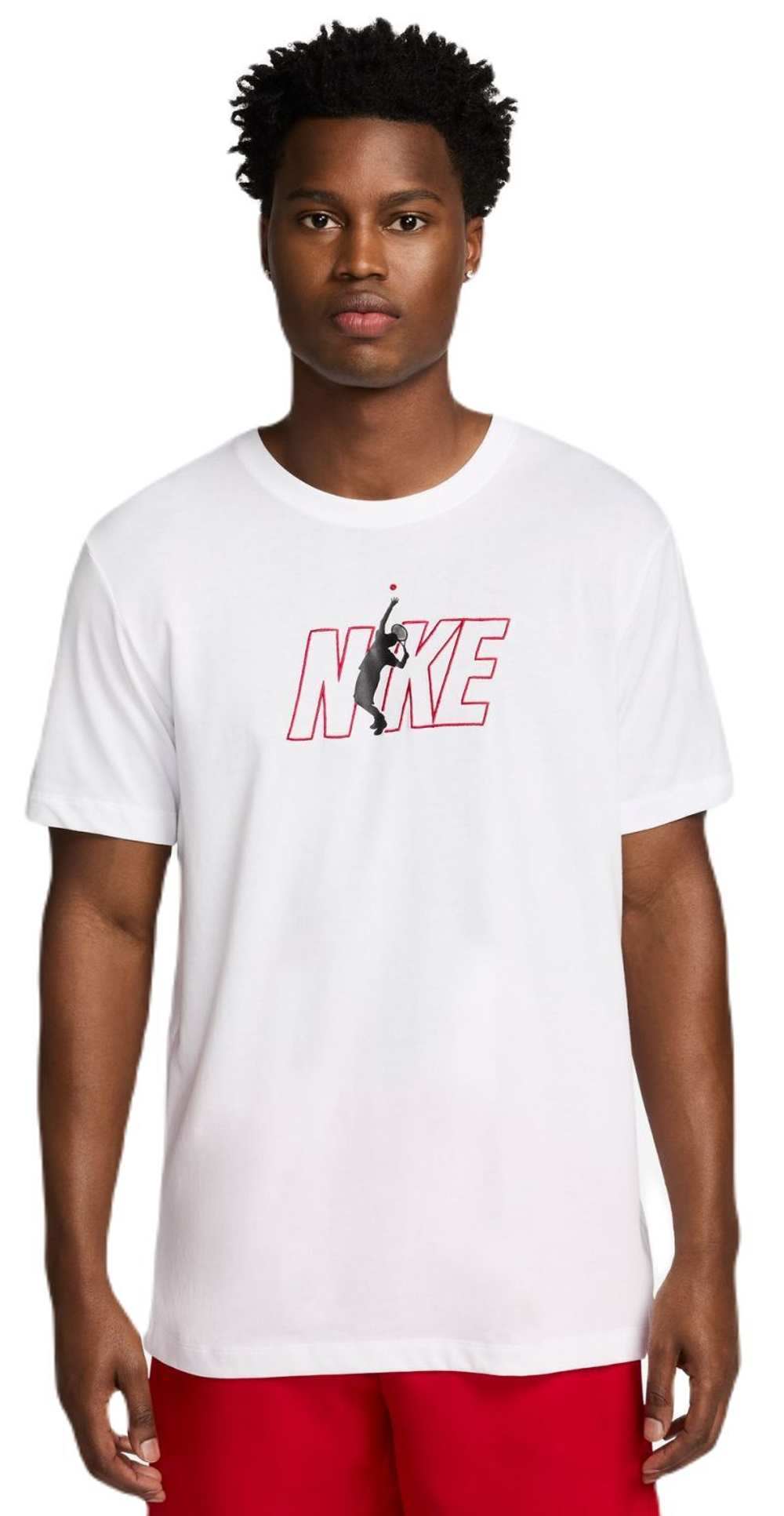Мужская теннисная футболка Nike Court Dri-Fit Short Sleeve T-Shirt - белый