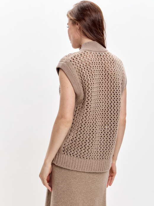 Жилет кашемировый с люрексом