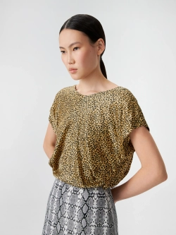 Вечернее платье принтованное с открытой спиной OLA OLA