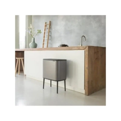 Brabantia Контейнер для отходов Bo Touch 11+23 л для переработки платины