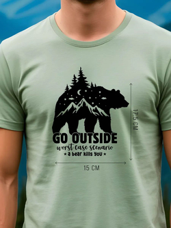 Термонаклейка на одежду с волком