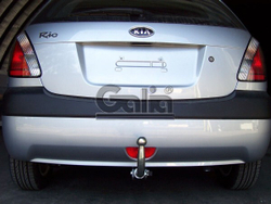 Фаркоп оцинкованный Galia K033A для Kia Rio II хетчбек 5 дверей 2005-2011(паспорт и сертификат в комплекте)(без электрики)
