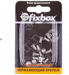 Винт нержавеющий с потайной головкой DIN 965 М 4х 8 (15шт) 033040