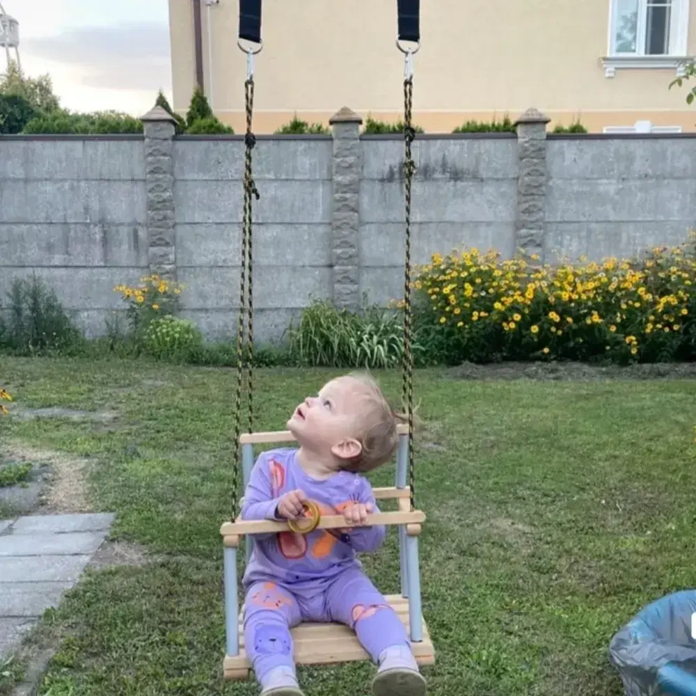 Комплект креплений для детских качелей, гнездо, гамаков, подвесного кресла, стропы с карабином, нагрузка до 150 кг, 2 штуки