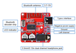 Bluetooth 5,0 аудио приемник 3,7-5 в XY-BT-Mini