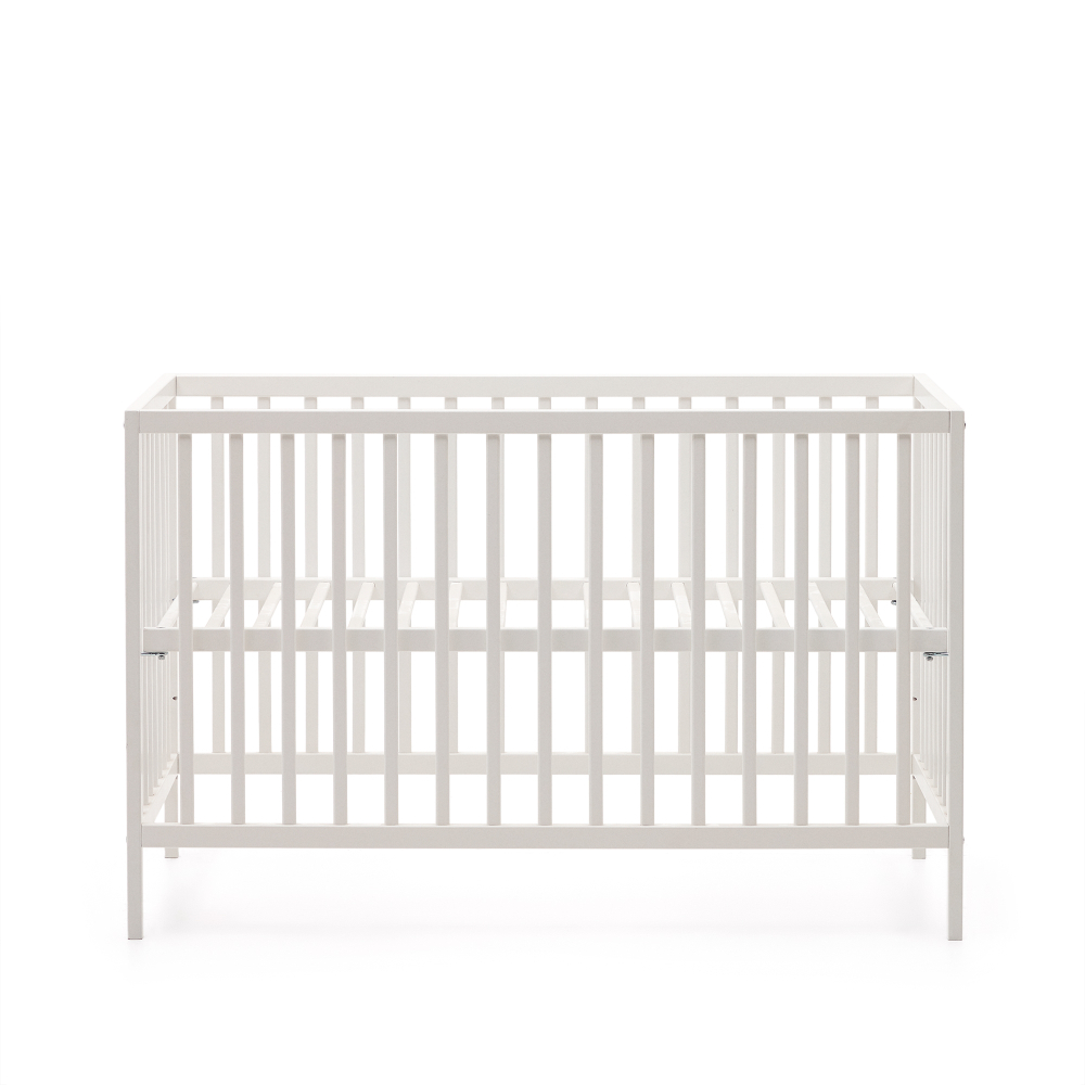 Shantal Детская кроватка из массива бука с белой отделкой 60 x 120 см