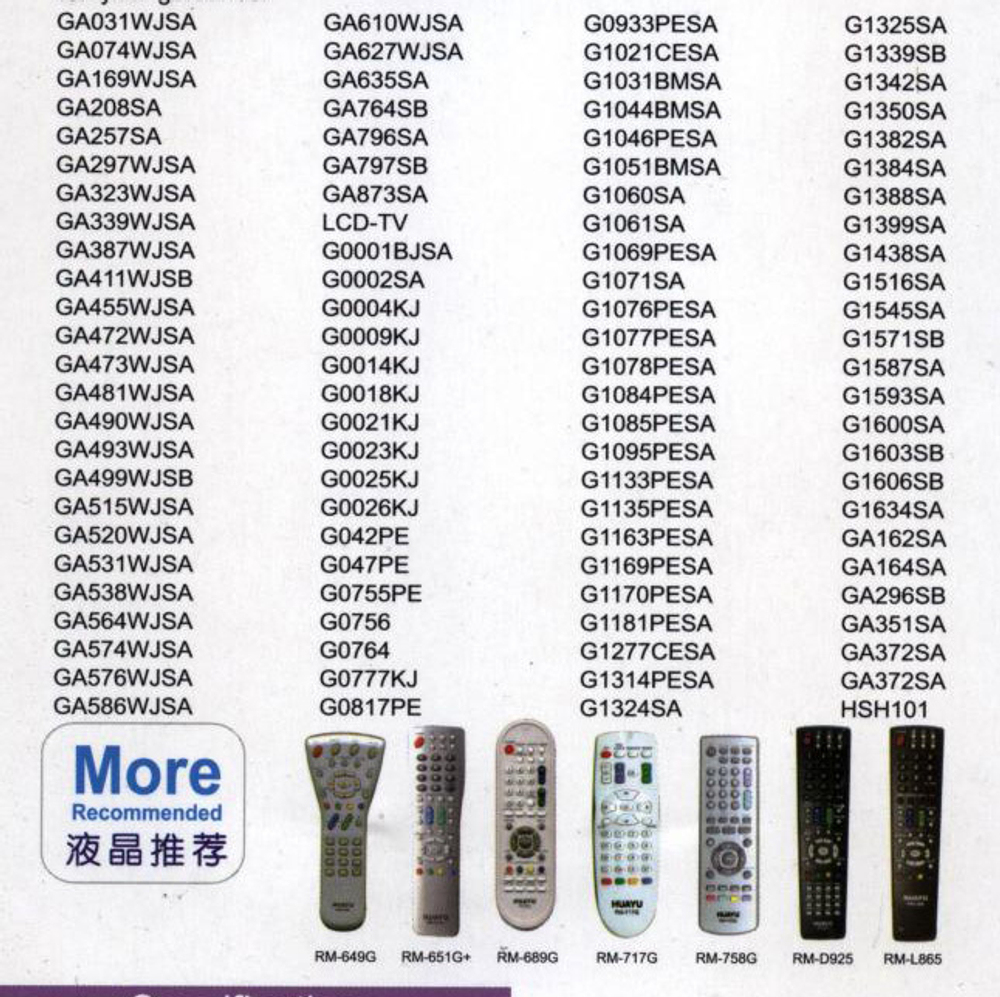 Пульт для SHARP RM-L1026+ универсальный (корпус GA841WJSA)