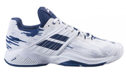 Мужские кроссовки теннисные Babolat Propulse Fury All Court Men - white/estate blue