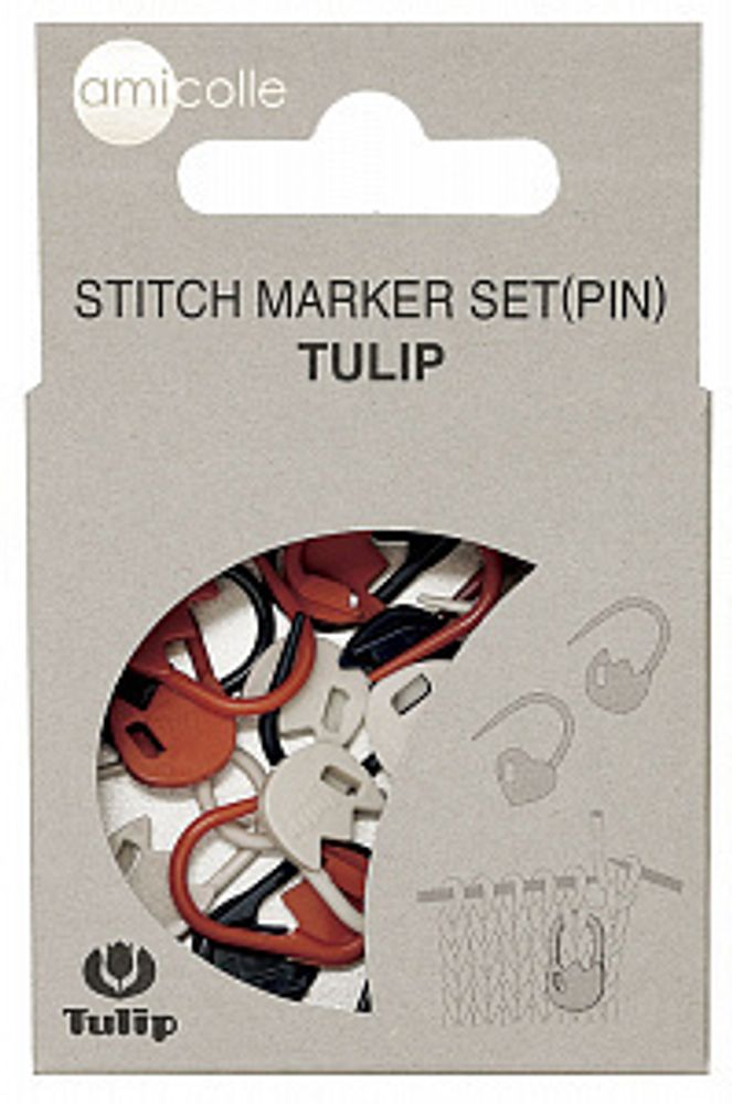 Набор маркеров для вязания "amicolle" тюльпан