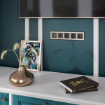 Накладка для розетки бронзовый