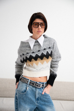 Джемпер с широким воротом KLEO