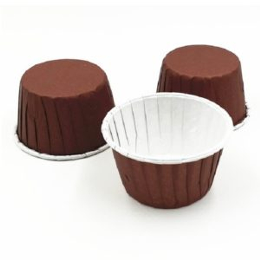 Капсулы с усиленным краем 50*40 мм, коричневые, 10 шт/упак